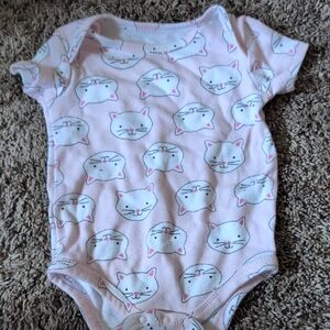 Kidgets 0-3mo Cat Onesie